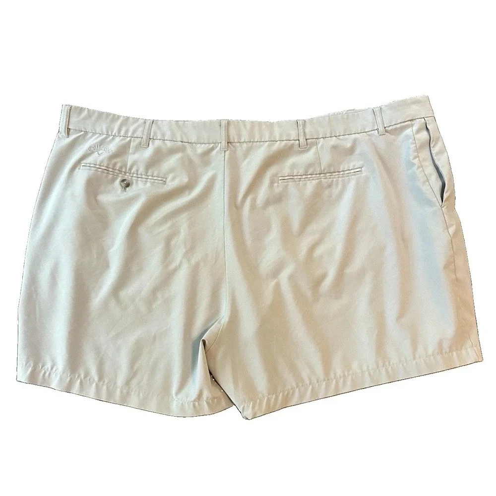 Callaway Golf Mens Shorts 50 Light Gray Plus Size Performance Athleisure Preppy